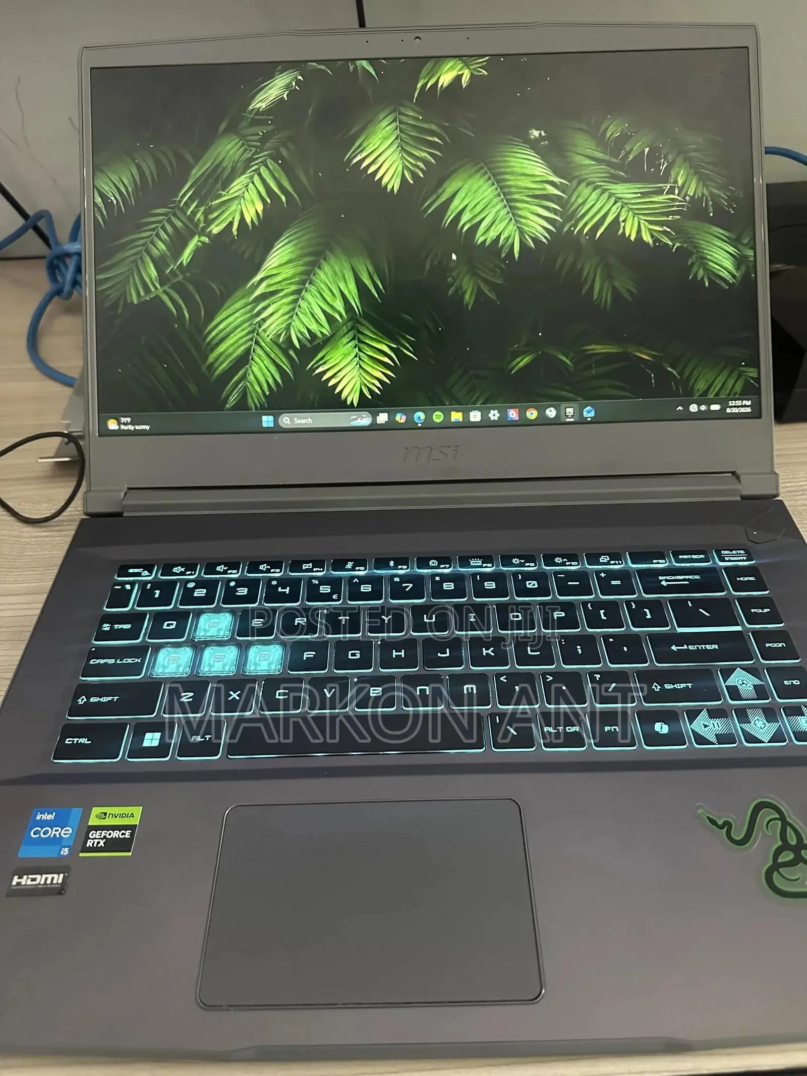 New Laptop MSI GF75 Thin 16GB Intel Core i5 SSD 512GB
