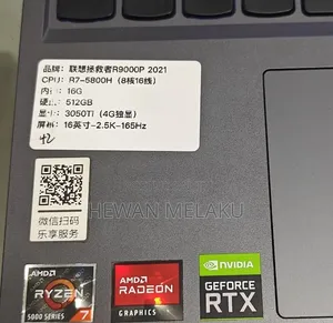 New Laptop Lenovo Legion 5 16GB AMD Ryzen 7 SSD 512GB