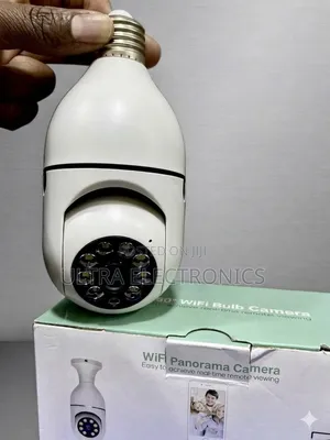 Camera V380 Pro Panoramic Wifi Bulb Security Camera – E27