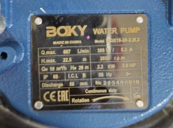 Sewage Pump 3hp