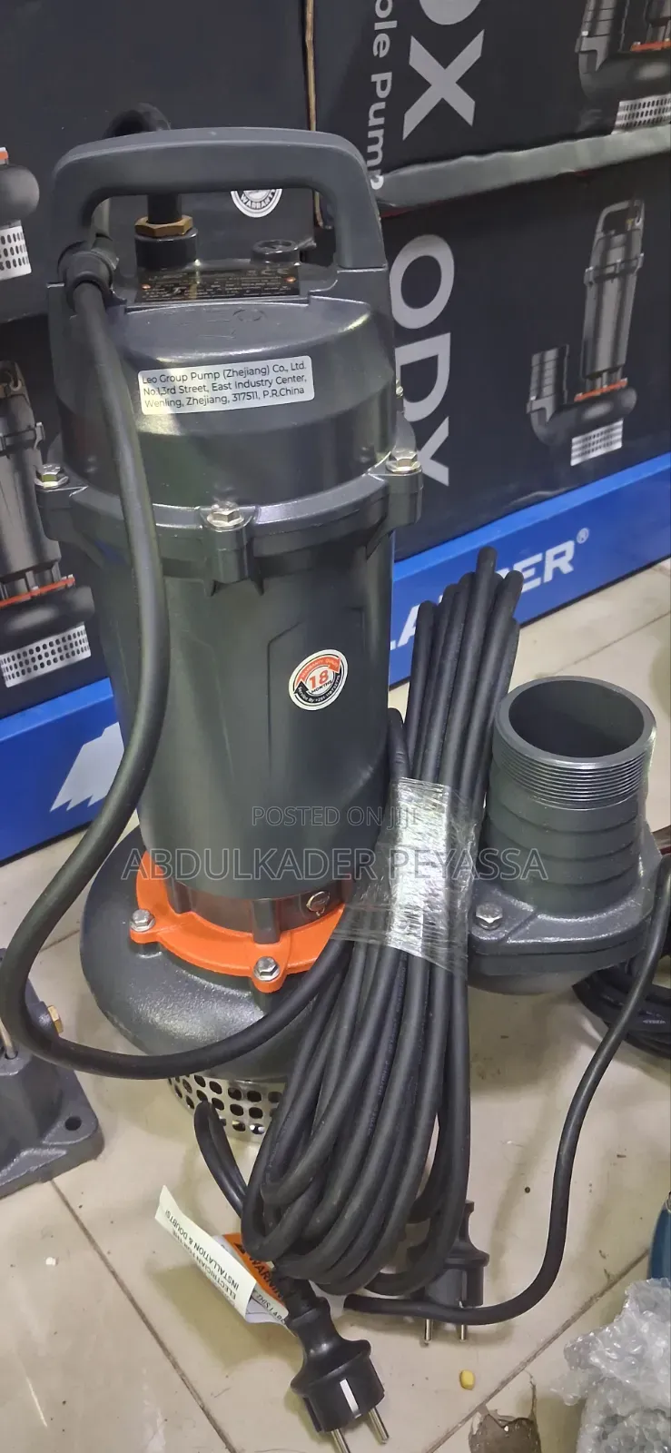 Leo Sumersible Pump 3hp for Fountain