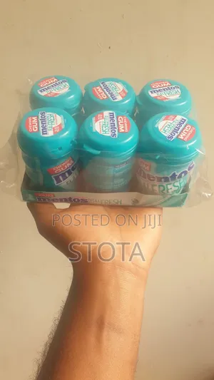 Quality Mentos Gum ማስቲካ, ሜንቶስ Sugar Free 6pc Multi Flavor