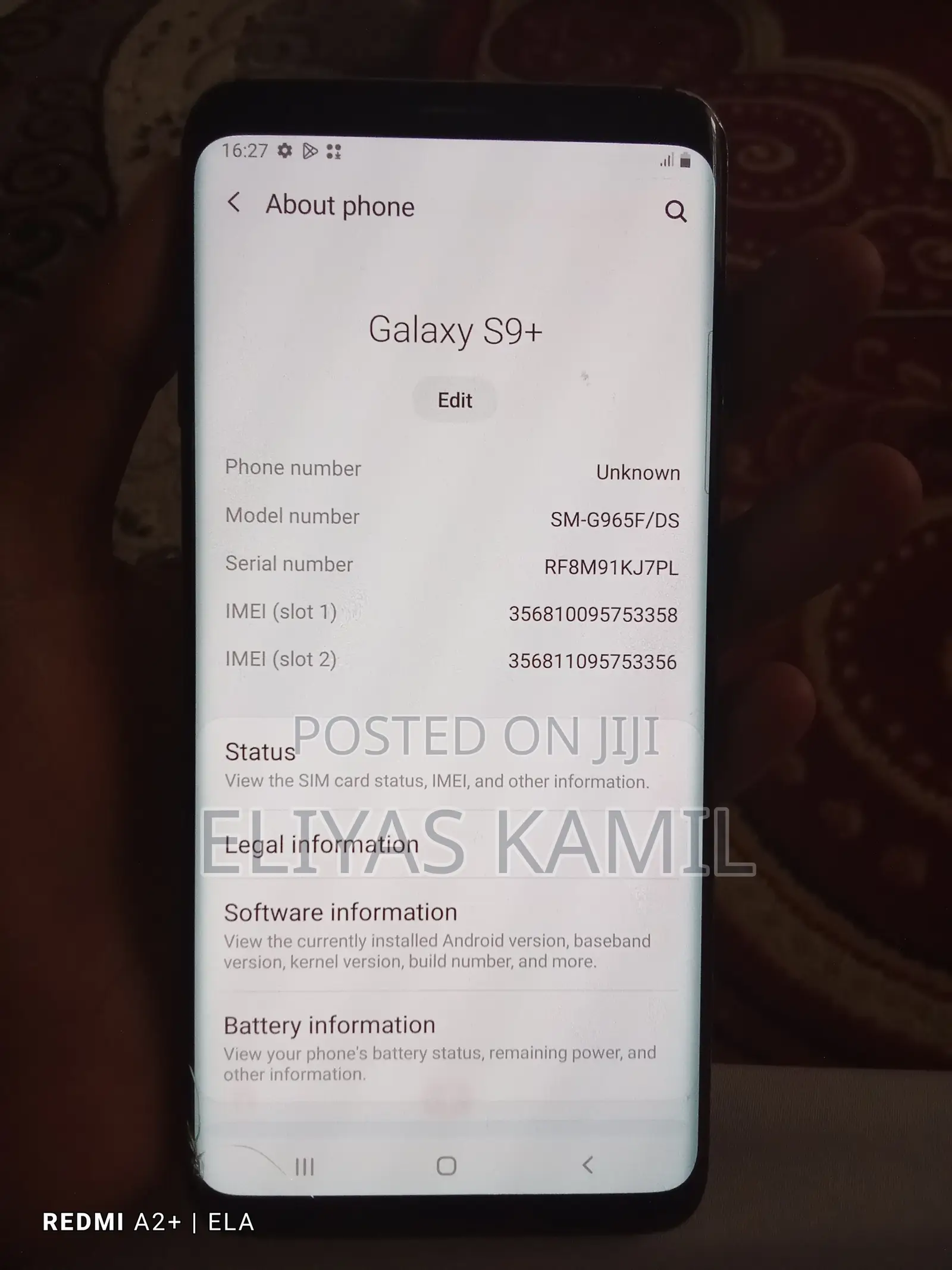 Samsung Galaxy S9 Plus 128 GB Black