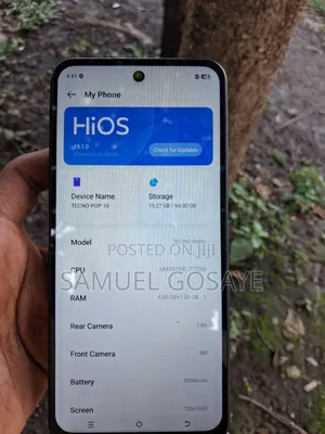 New Tecno Pop 10 64 GB Gray