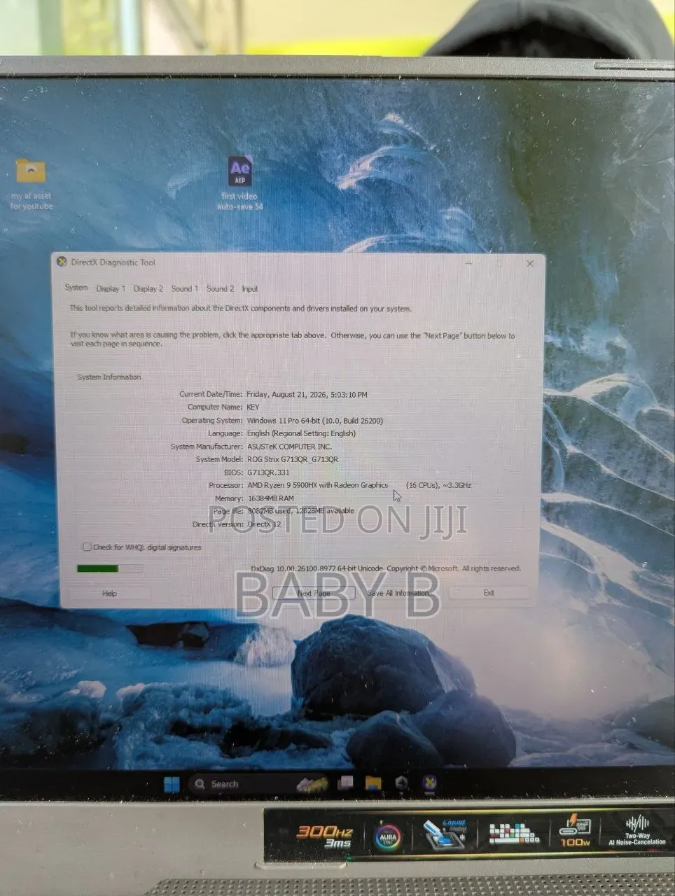 Laptop Asus G71G 16GB AMD Ryzen 9 SSD 1T