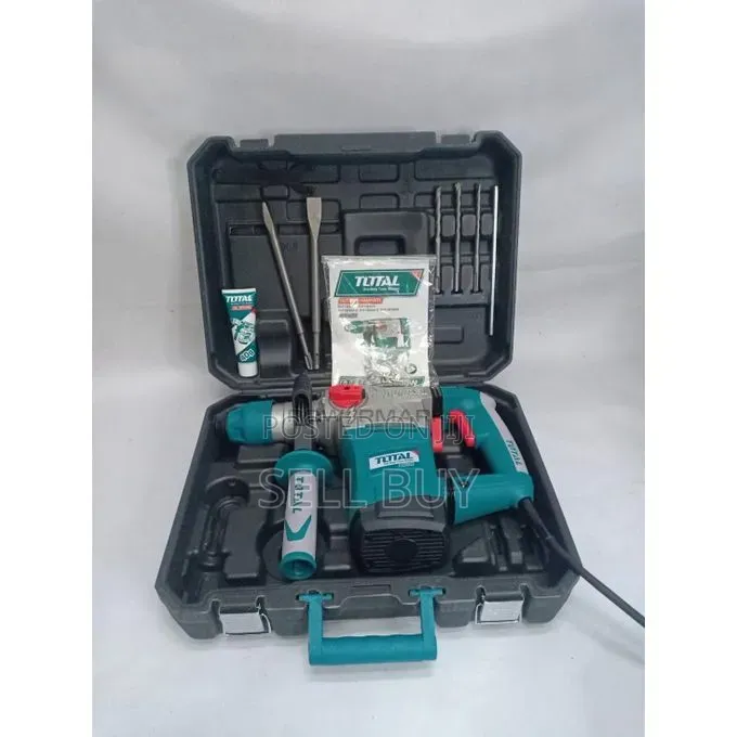 ቶታል (TOTAL) 1800W ፕሮፌሽናል ከባድ ስራ የሚችል ሮታሪ ሀመር ኮንክሪት መቦረጫ እና መስበሪያ 36mm