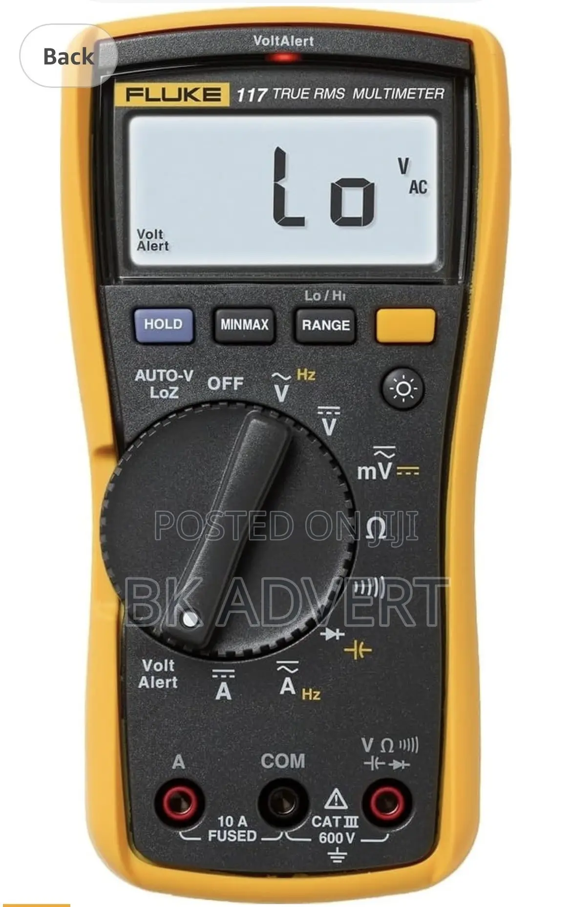 Fluke 117 Professional, True-RMS Commercial Electrician's MultiMeter