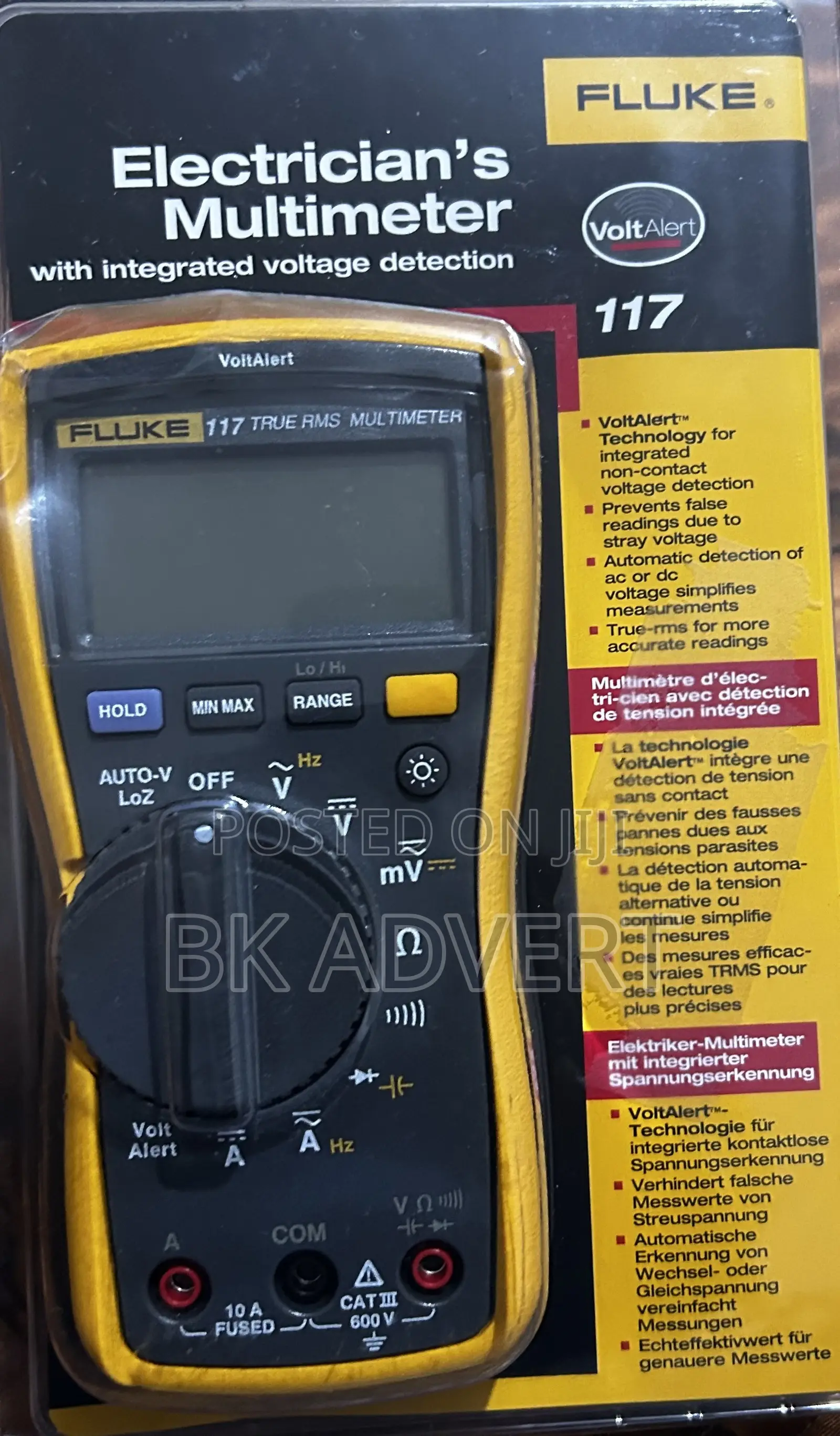 Fluke 117 Professional, True-RMS Commercial Electrician's MultiMeter