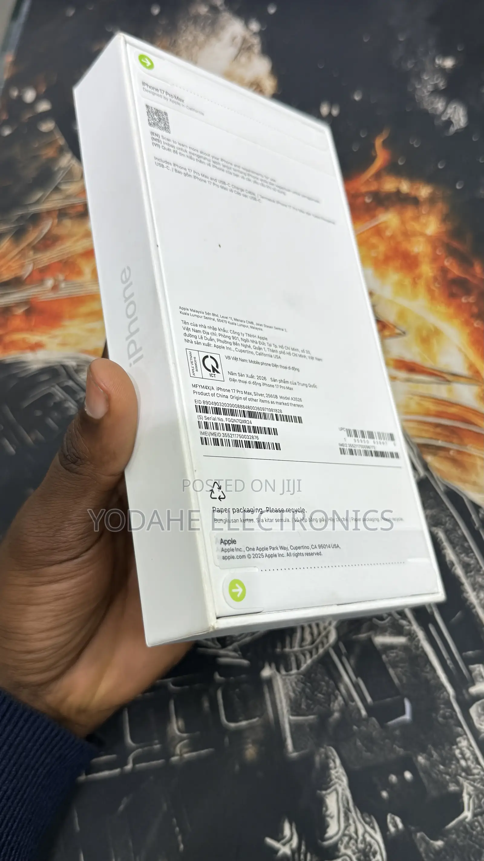 New Apple iPhone 17 Pro Max 256 GB White