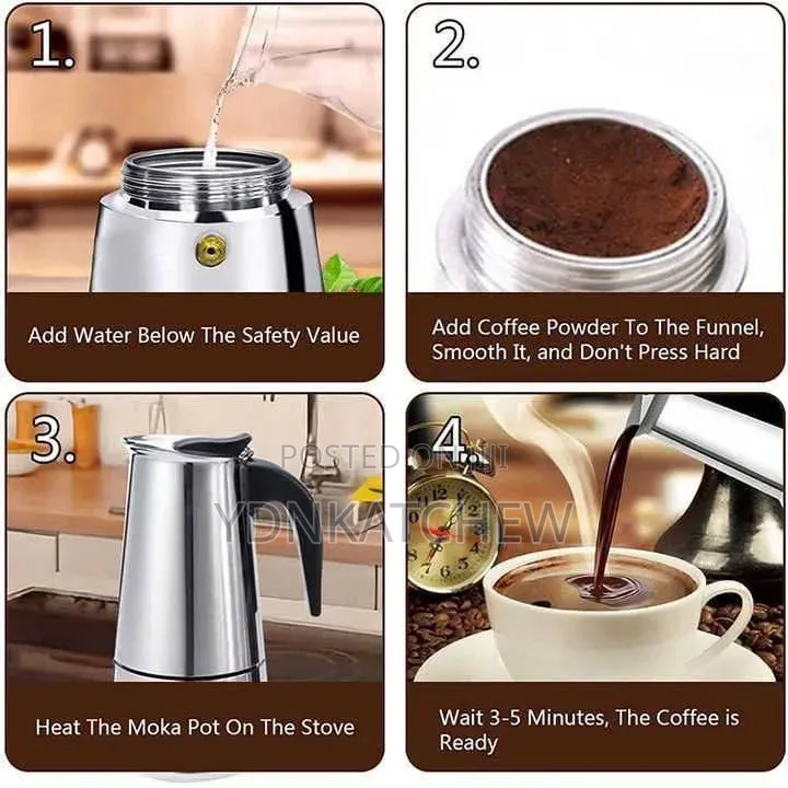 Made in Italy የሆነውን ምርጥ የባለ 12 ሲኒ ቡና ማፍያ