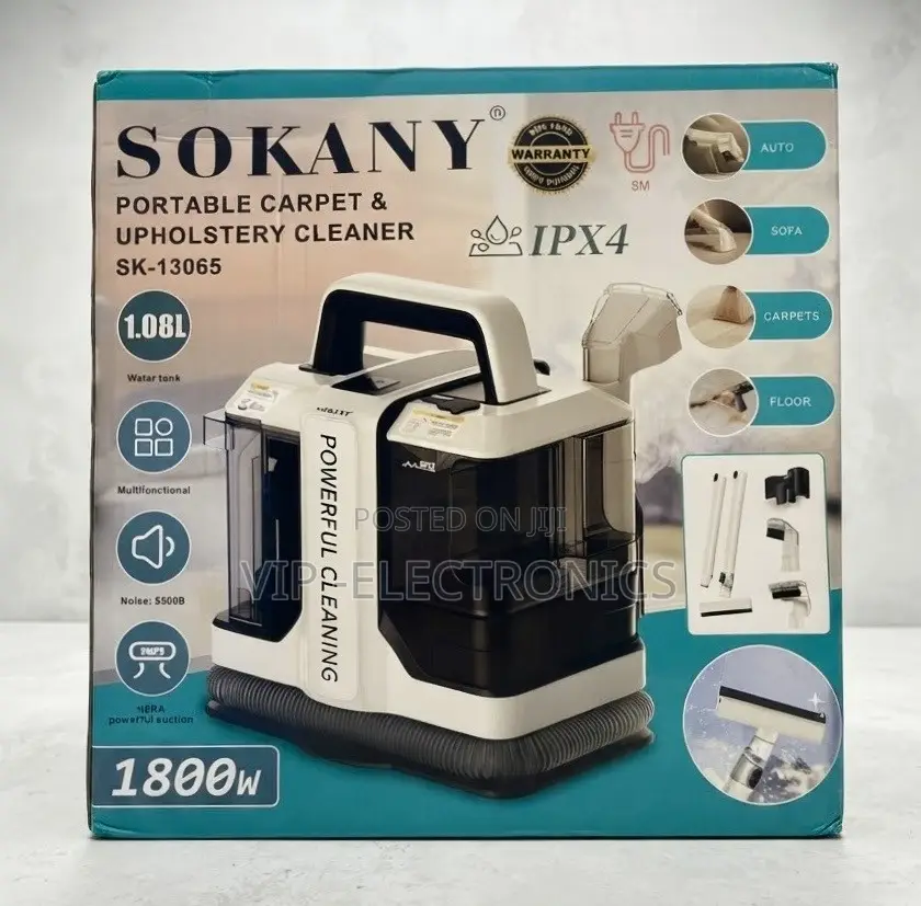 Sokany Portable Carpet Upholstery Cleaner. With 1800W Powerful
