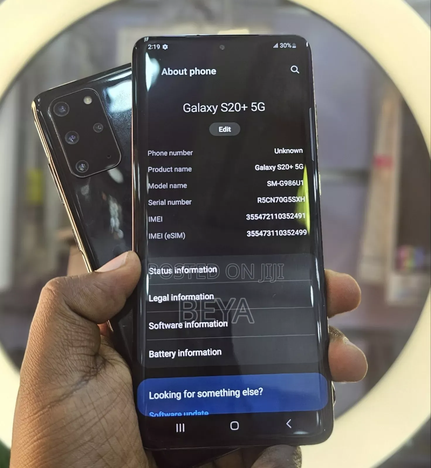 Samsung Galaxy S20+ 5G 128 GB Black