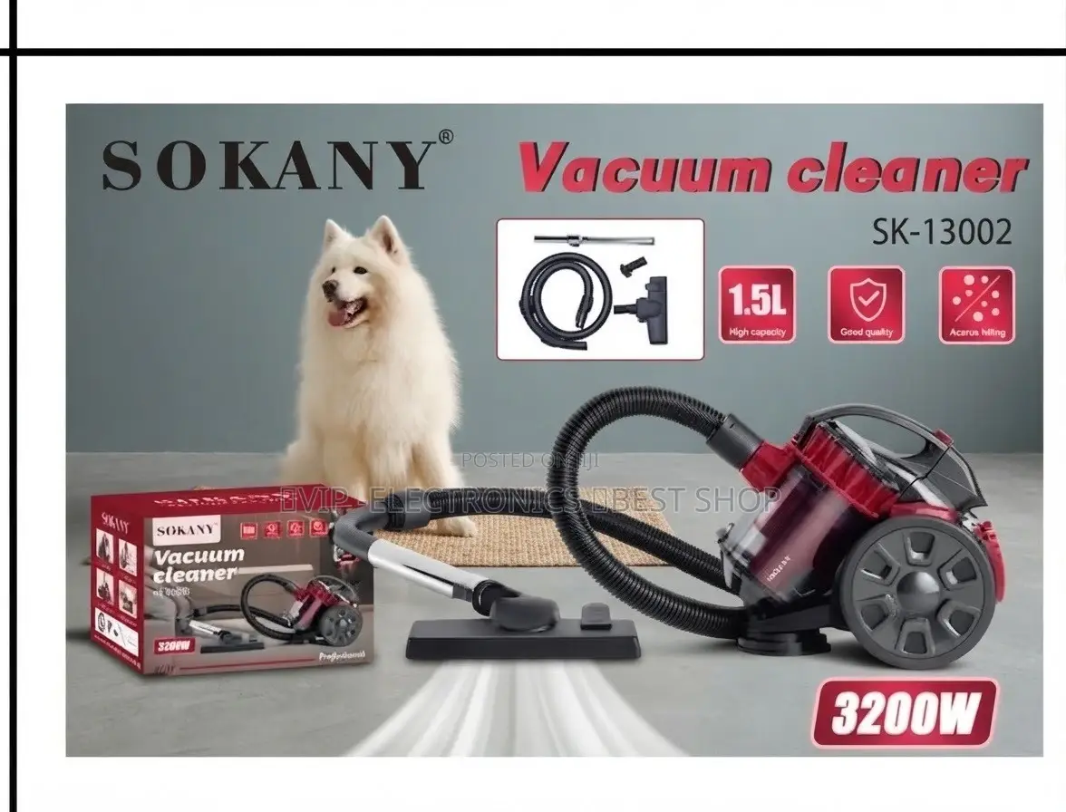 Sokany Vacuum Cleaner Capacity 1.5L W
