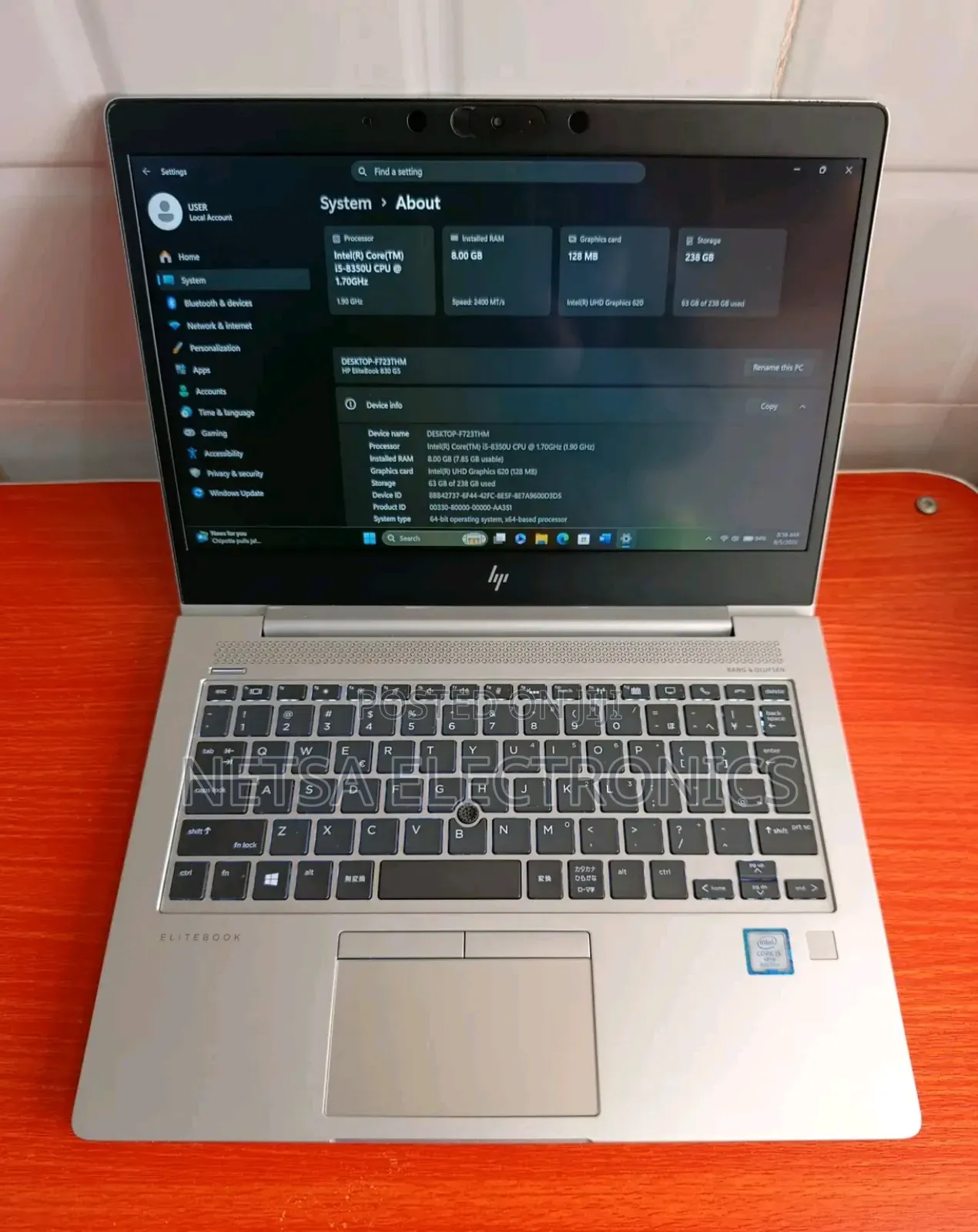 New Laptop HP EliteBook 830 G6 16GB Intel Core i5 SSD 512GB