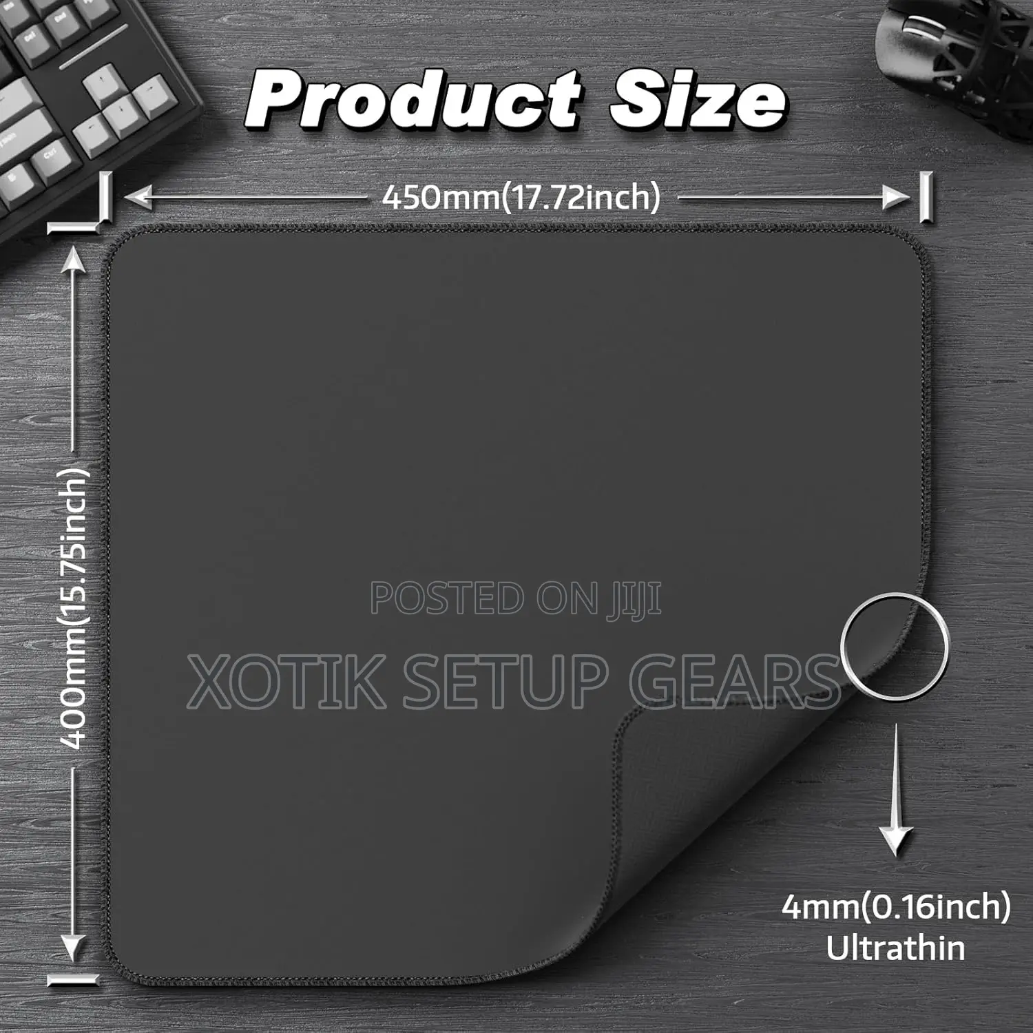 45 X 40 X 0.4 Cm Attack Shark CM02 Esports Mousepad