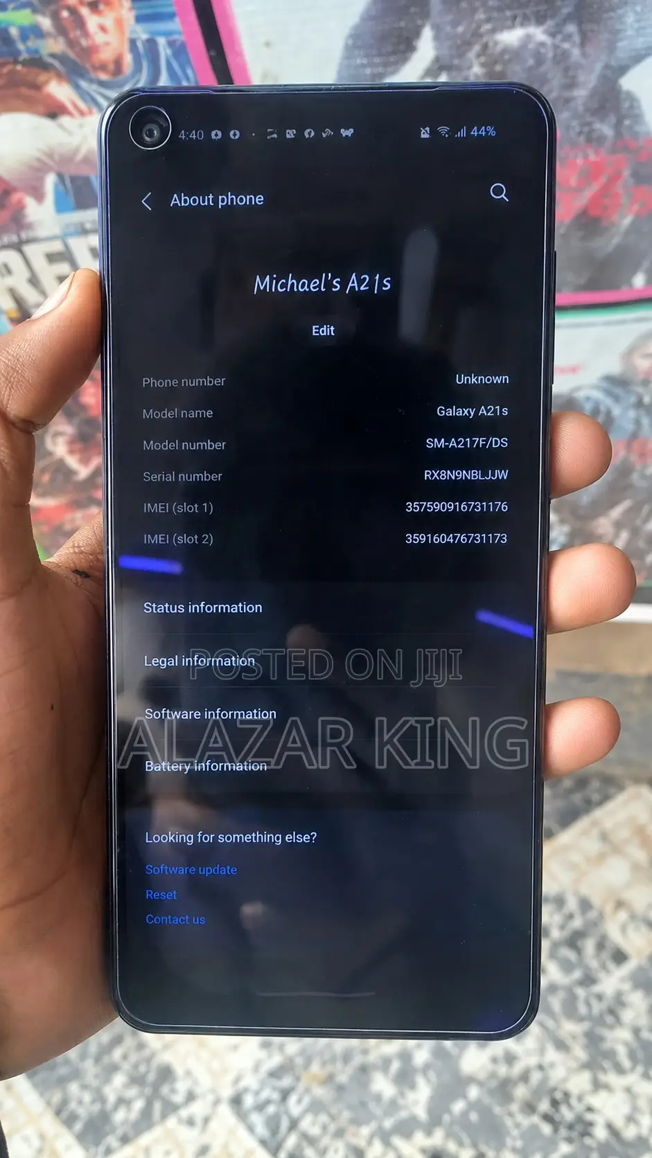 Samsung Galaxy A21s 64 GB Blue