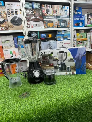 Saachi 3-in-1 Blender Grinder ሳች የጁስና የቅመማ ቅመም መፍጫ / Free Delivery