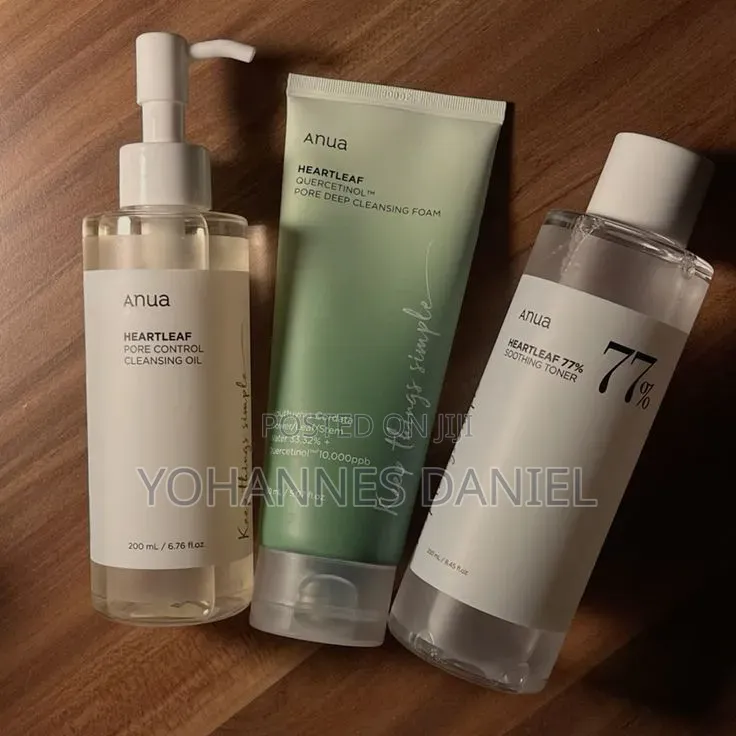 Anua Cleanser and Toners for Night Routine