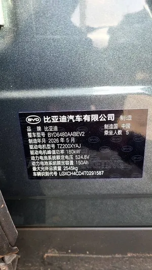 New BYD Sealion 06 EV 2026 Gray