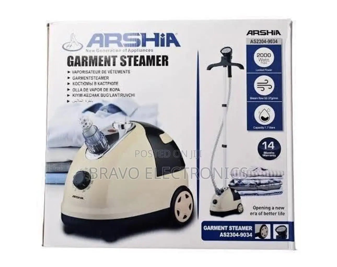 Arshia Garment Steamer Fast Wrinkle Removal | Professional Fabric Care