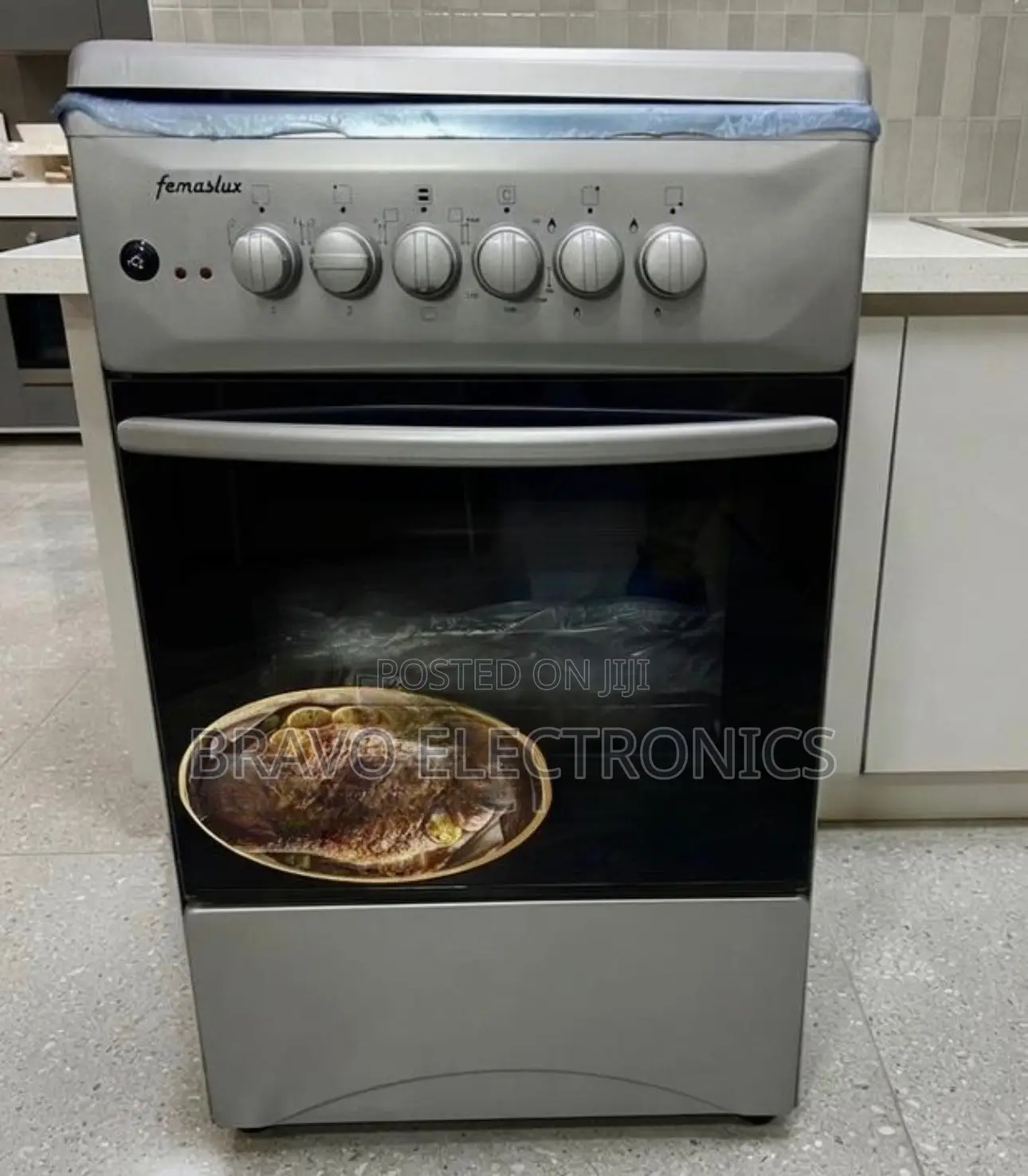 Femeslux Oven 50*50 Stainless 4 Electric and 2gas 2 Electric