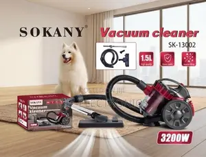 Sokany Vacuum Cleaner 3200W– 15L High-Capacity