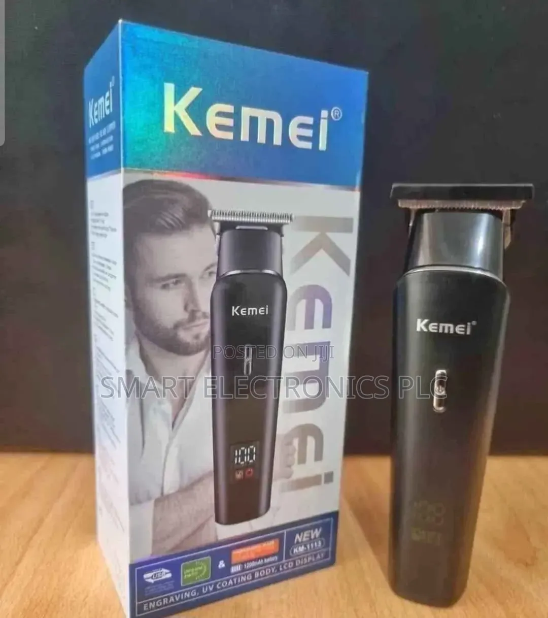 Kemei KM-1113 Professional Hair Clipper Powerful Rechargeable Cordless