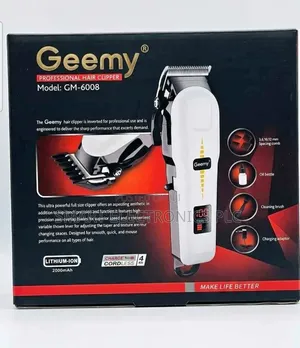 የፀጉር ማሽን Geemy GM-6008 Professional Hair Clipper — A Powerful Recharge