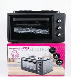 Eurosen Mini Oven 48L – 2 Hot Plates | Multifunctional Electric Oven