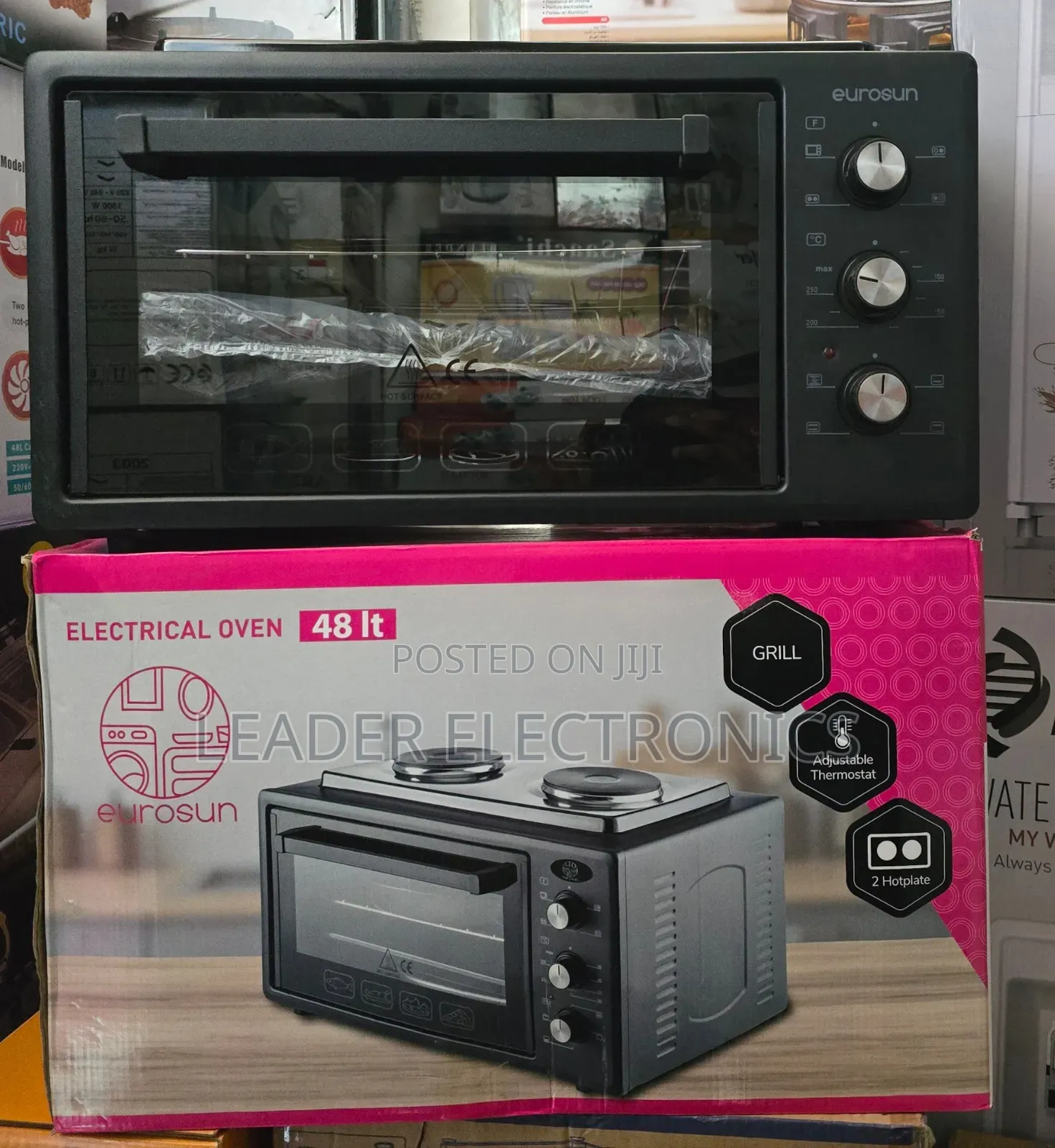 Eurosen Mini Oven 48L – 2 Hot Plates