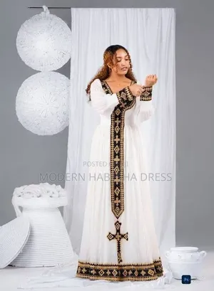ሀበሻ ቀሚስ እና የተለያዩ ሜታሊክ ስቶክ ሳተን ዲጂታል ለኣይን የሚማርክ የሆነ ቀሚስ