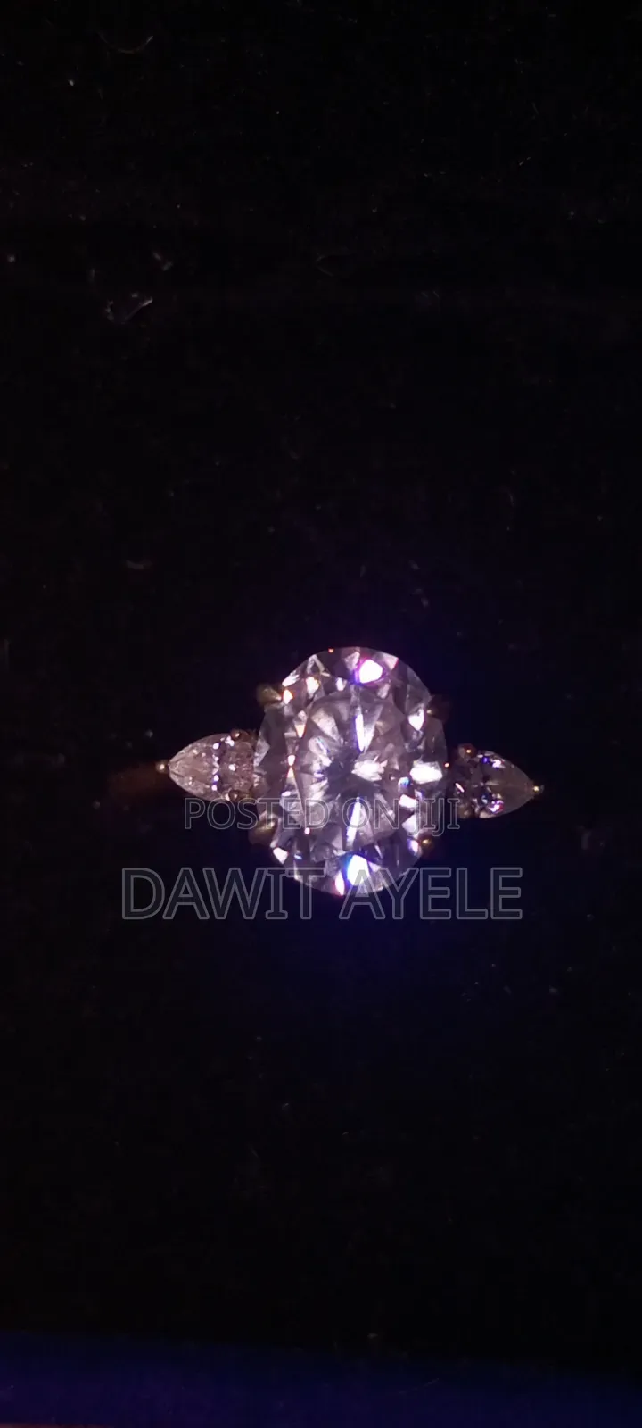 Moissanite Diamond Engagement Ring