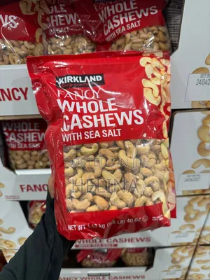 Kirkland Fanoy Whole Cashews With Sea Salt 1.13kg Original From USA