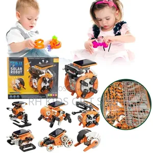 7-in-1 Buildable Solar Robots