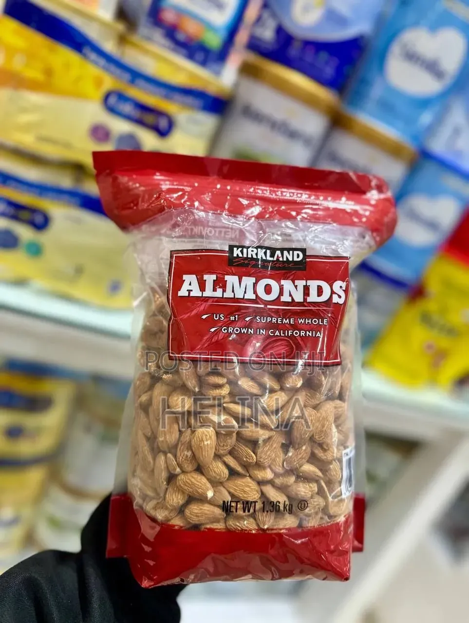 KIRKLAND ALMONDS USA Number#1 Grown in California 1.36kg Supreme Whole