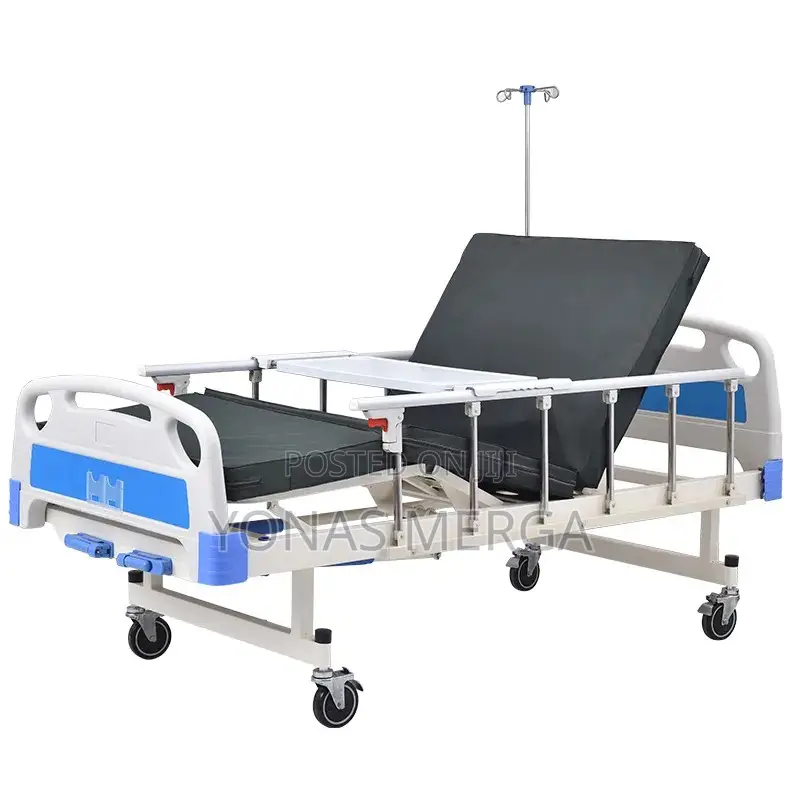 Hospital Bed曲与for Patient Care, Including Easy Height Adjustment