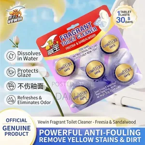 Automatic Toilet Cleaner Flush Deodorizer and Stain Remover
