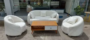 White Curve Sofa