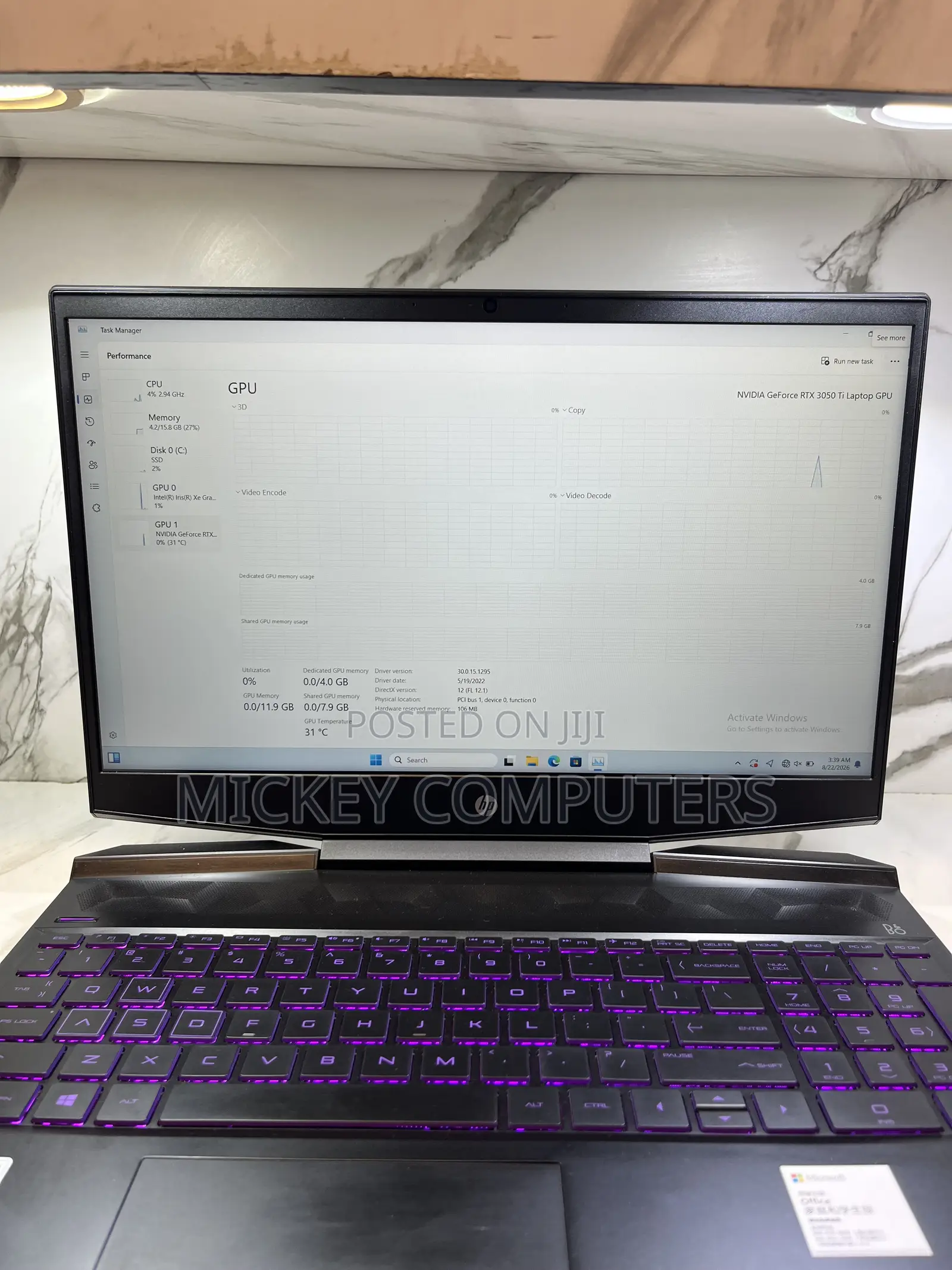 New Laptop HP 15 32GB Intel Core i7 SSD 1T