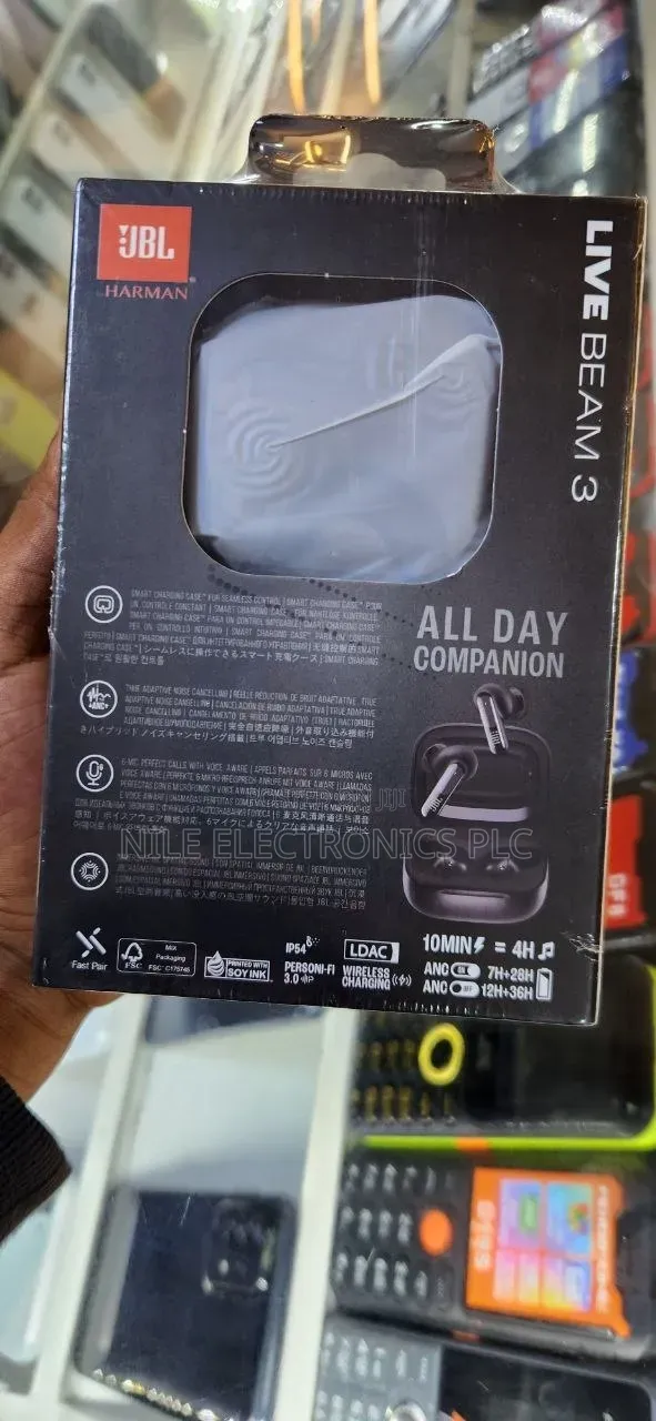 JBL Live Beam 3 True Wireless Noise-Cancelling Earbud