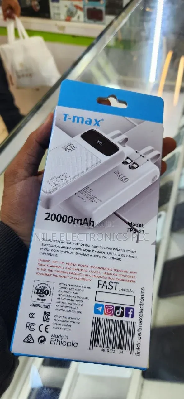 T-Max TPB-21 Is a 20,000mAh Portable Power Bank Featuring 22.5W Fast