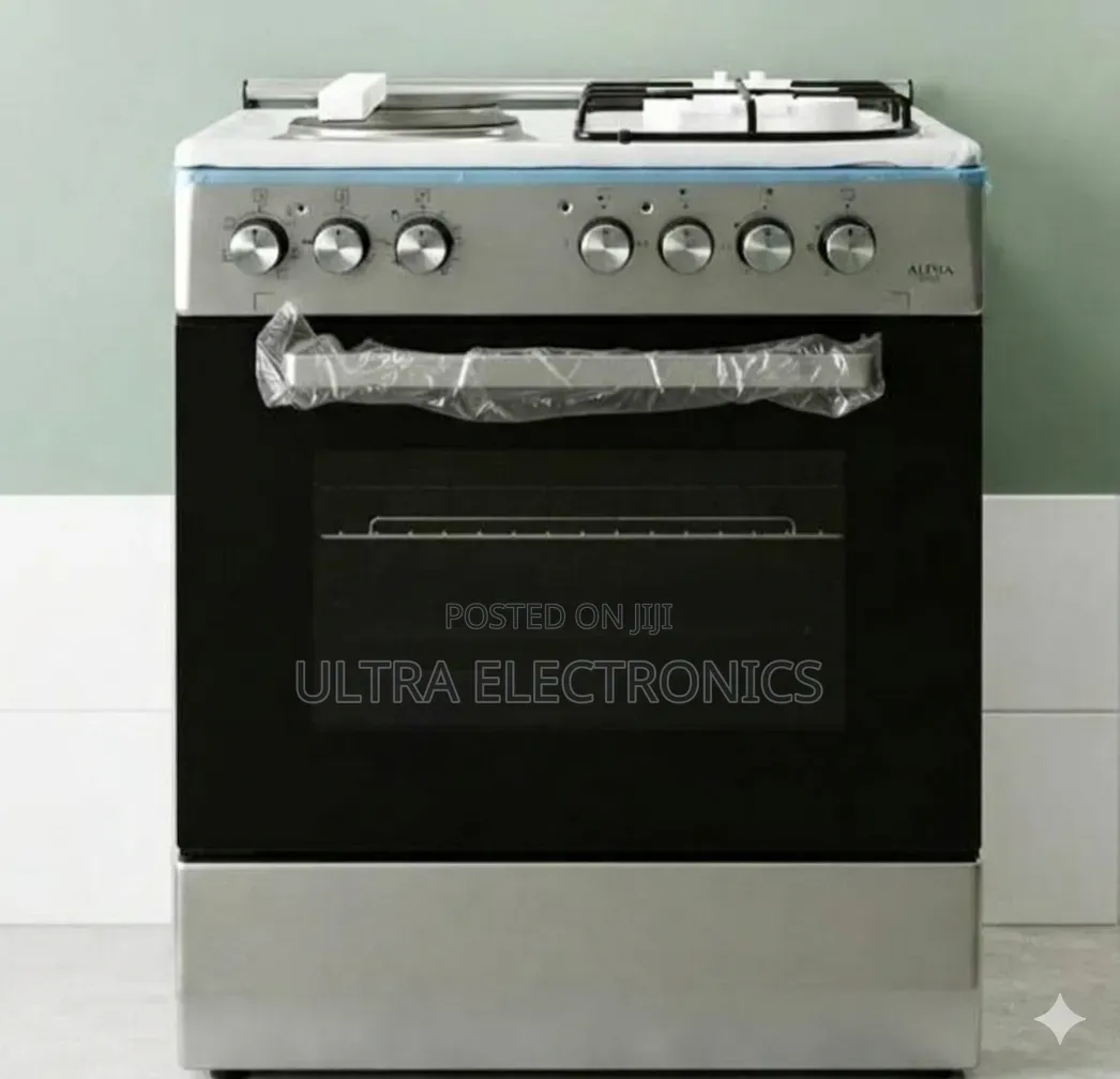 Alpha 60×60 Freestanding Cooker በሚያምር Stainless Steel አጨራረስ