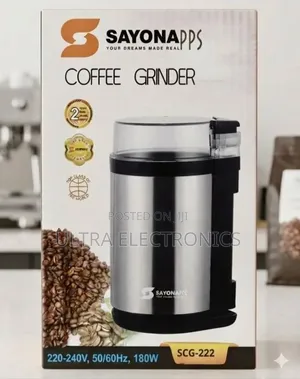 Sayona Coffee Grinder – SCG-222 የቡና ፍሬን በፍጥነትና በቀላሉ ለመፍጨት የተሰራ