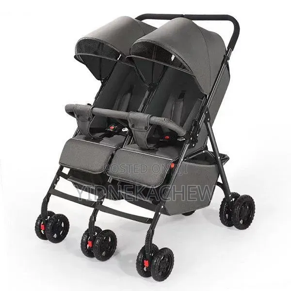 2 in 1 Twin Baby Stroller(ለመንታ ልጆች የሚሆን)