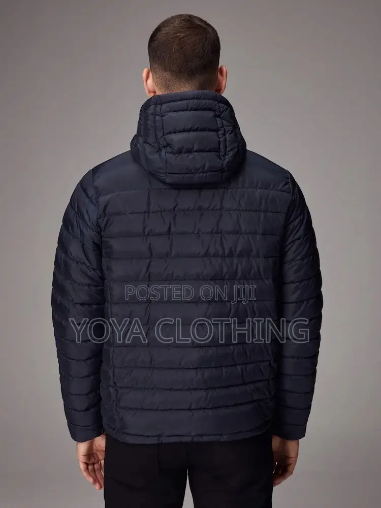 Navy Blue Mens Puffer Jacket