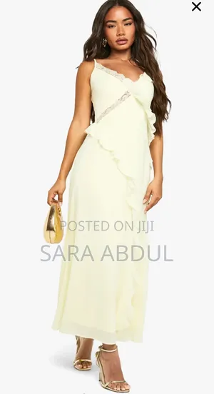 Yellow Maxi Dress Size Large on Hand