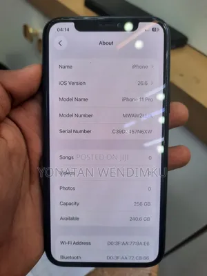 New Apple iPhone 11 Pro 256 GB Black