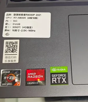 New Laptop Lenovo Legion 7 16GB AMD Ryzen 7 SSD 512GB