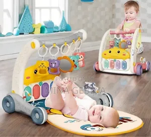 2-in-1 Piano Rack Baby Walker
