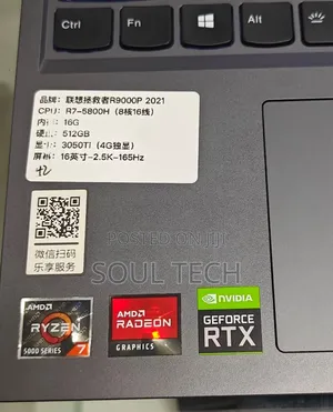 New Laptop Lenovo Legion 9 16GB AMD Ryzen 7 SSD 512GB